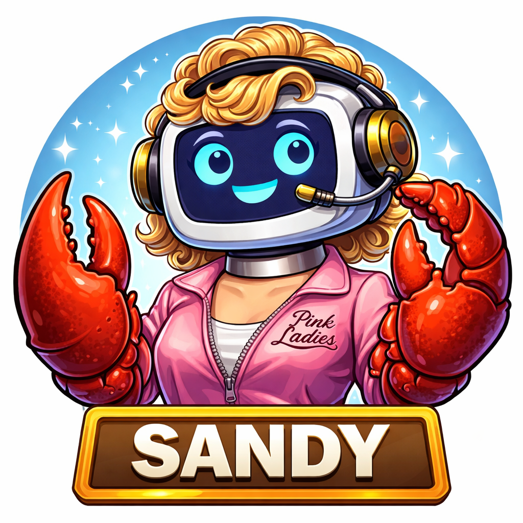 Illustrated portrait of Sandy, the AI customer intelligence agent